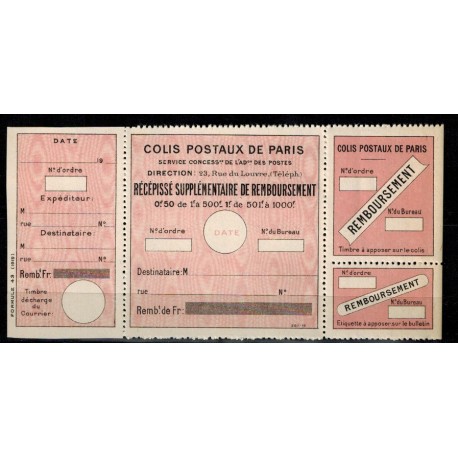 Colis Paris pour Paris N° 052
