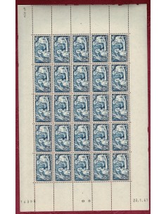 Feuille Complete du N° 0498 X25