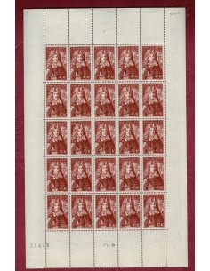Feuille Complete du N° 0600 X25