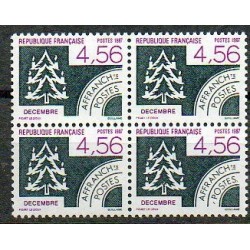 Bloc de 4 du Preoblit ere  N° 197 Neuf **
