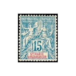 ST Marie de Madagascar N° 006 Obli