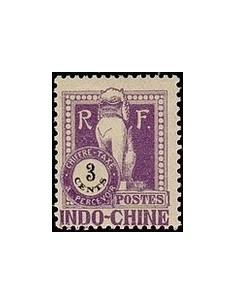 Indochine N° TA 035 Obli