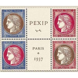 Bloc de quatre PEXIP 1937 **