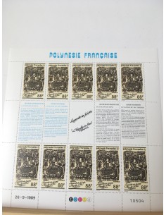 Feuille du Polynésie N° 349A